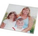 personalised tableware glass photo coaster